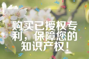 購買已授權(quán)專利，保障您的知識產(chǎn)權(quán)！